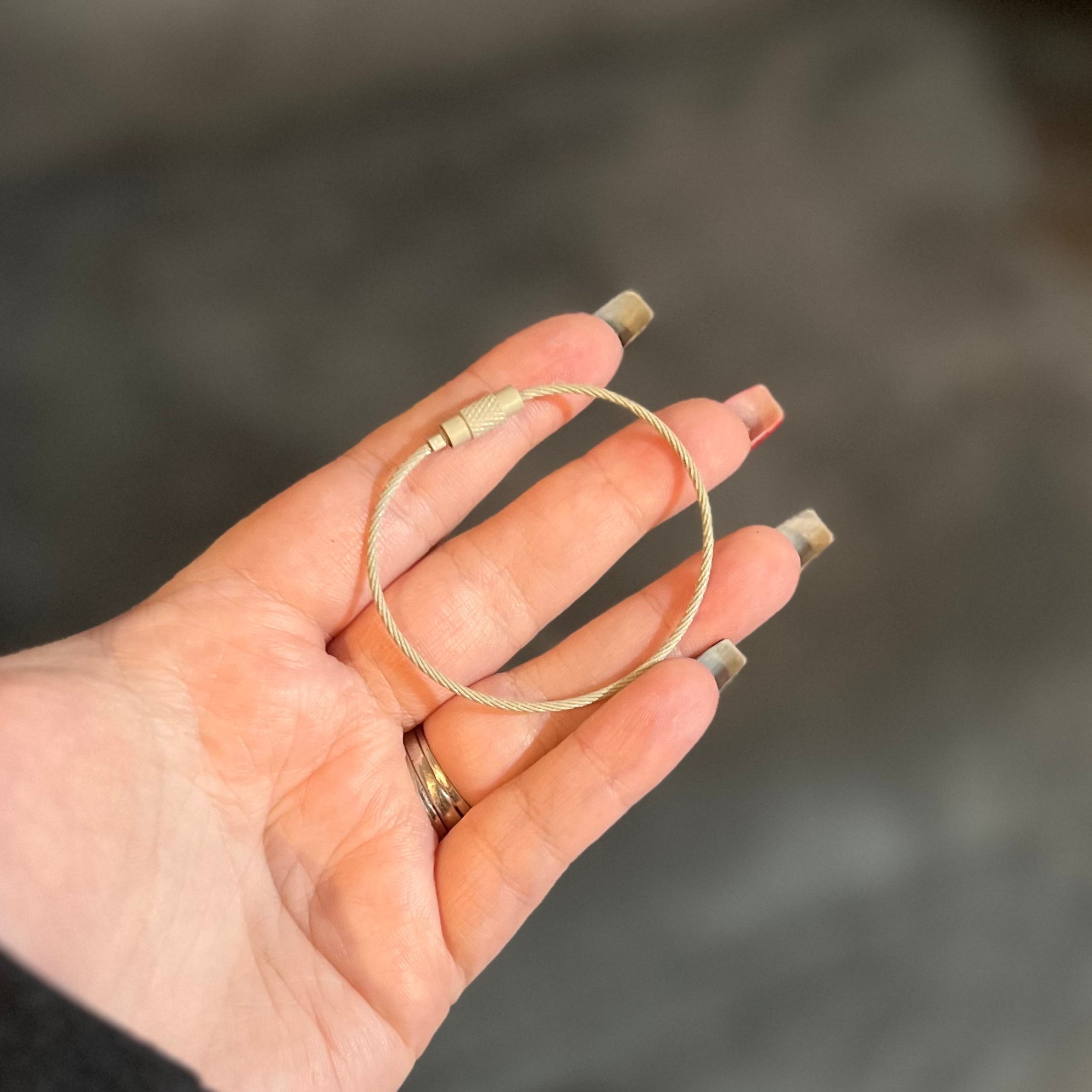 Wire Keychain Cable Thingie - Keychain Clips